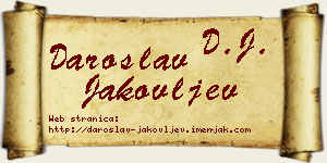 Daroslav Jakovljev vizit kartica